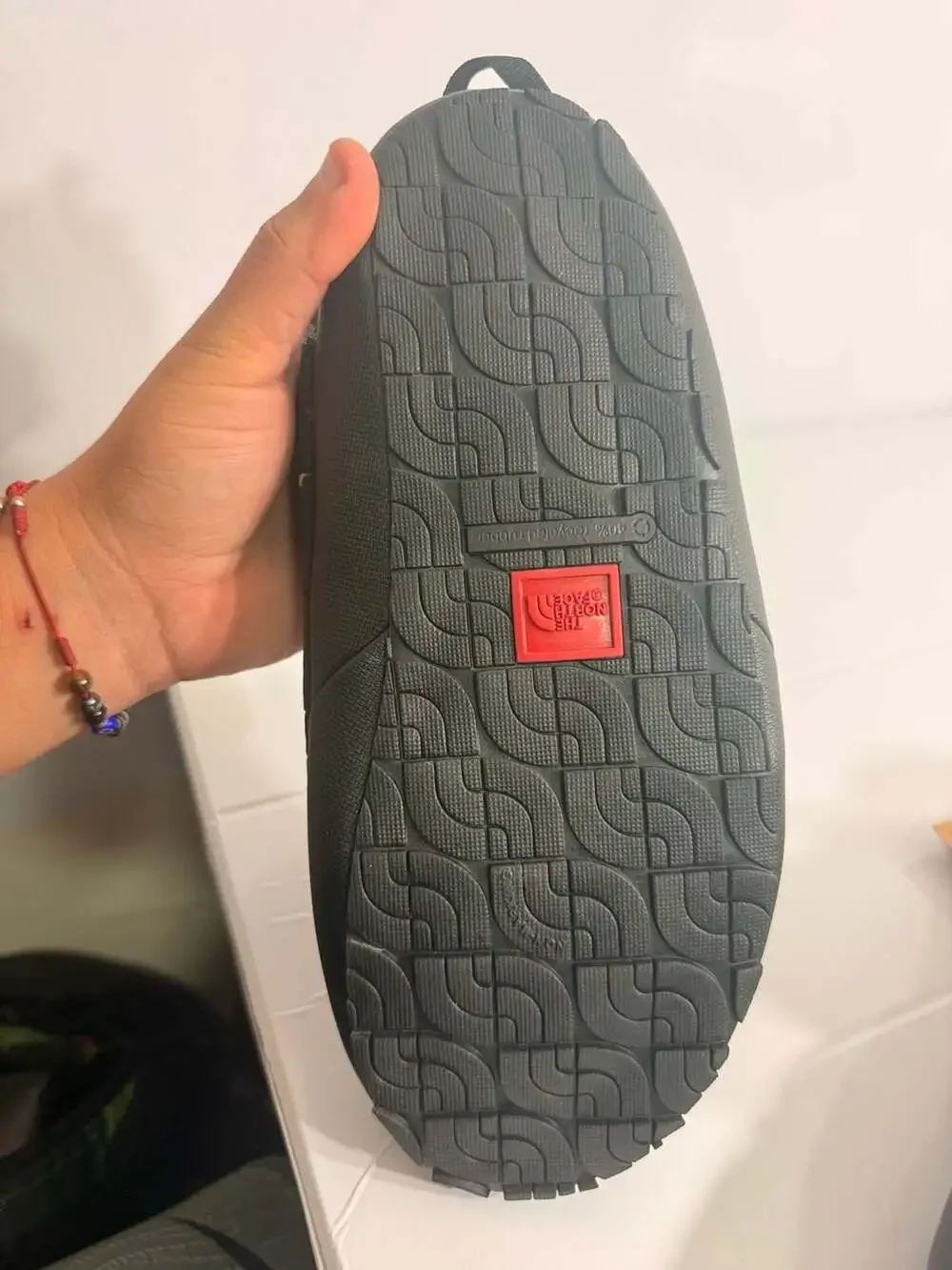 North Face Thermoball Traction Bootie Size 9 Shoes Slippers Black Red